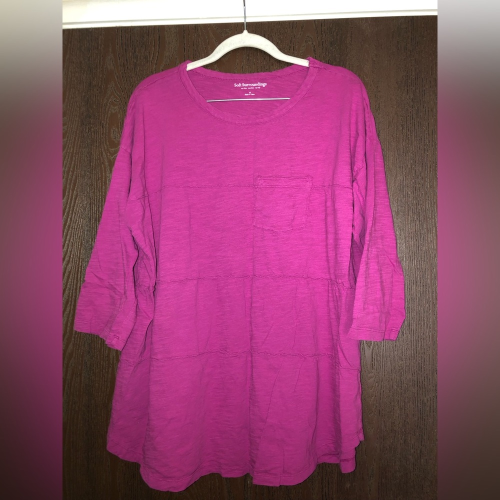 Soft Surroundings Magenta Top
